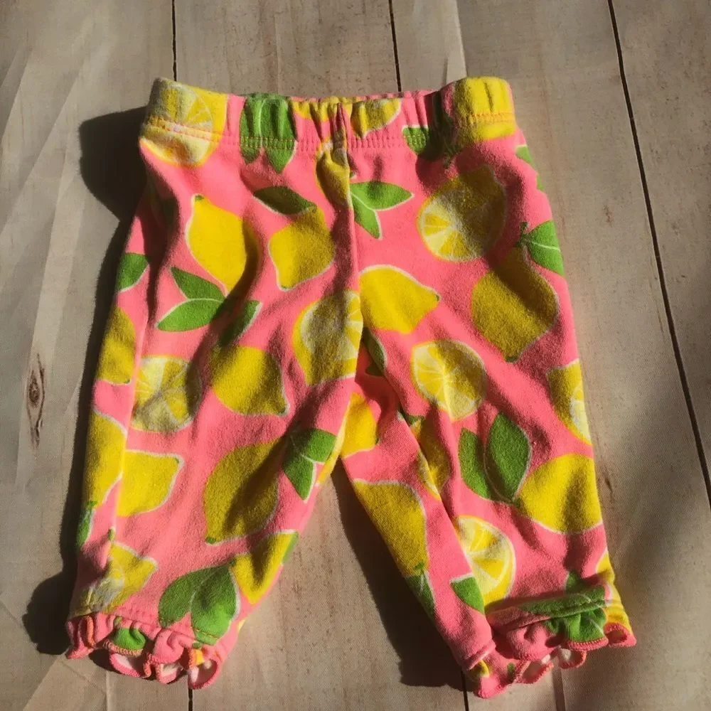 🍭4/$20 Carter’s lemon leggings - newborn